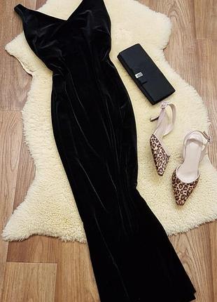 Вечернее  бархатное платье