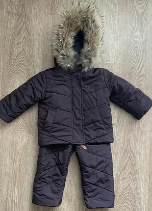 Зимовий комплект куртка і полукомбінезон1 фото