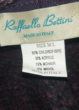 Тепла капелюх raffaello bettini m/l італія9 фото