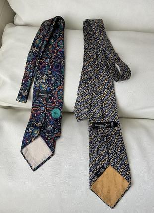 Christian dior комплект винтажных галстуков3 фото