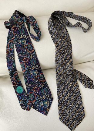 Christian dior комплект винтажных галстуков4 фото