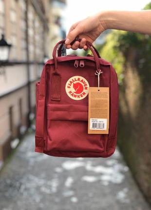 Рюкзак fjallraven kanken mini 7 l ox-red / наложка bs1 фото