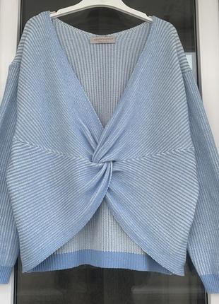 Rinascimento оригинал красивый хлопковый свитер с узлом размер м