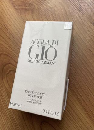 Acqua di gio 100ml giorgio armani аква ди джио мужские духи армани1 фото