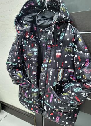 Крутая деми курточка ostin теплая оверзайз. хс,с,м.1 фото