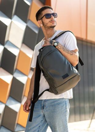 Чоловічий рюкзак місткий, зручний з відділенням під ноутбук до 14 дюймівsambag zard lzn - графітовий6 фото