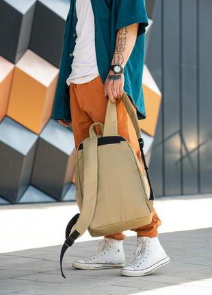 Чоловічий рюкзак зручний, надйний, відділення для ноутбука sambag zard lrt - тканевий койот4 фото