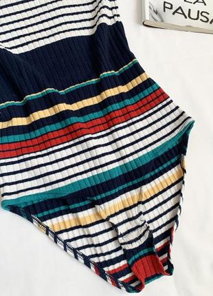 Боді, боди, майка, топ, в смужку, в полоску, в рубчик, stradivarius