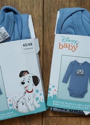 Боді з довгим рукавом disney baby 101 dalmatians (хлопчик)