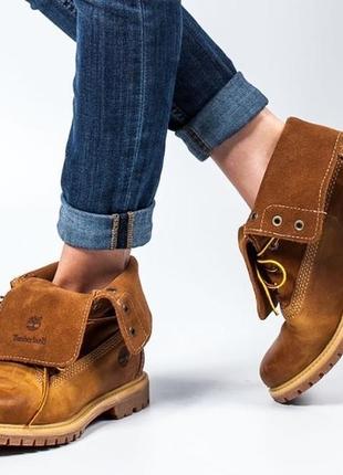 Демисезонные женские ботинки timberland оригинал (р.37.5)8 фото