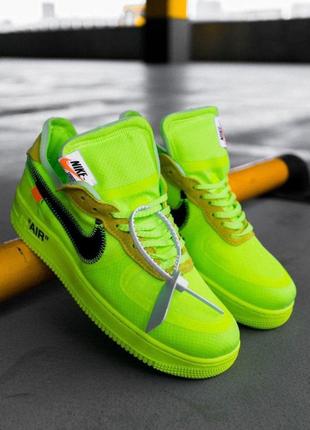 Жіночі кросівки nike af x off-white volt3 фото