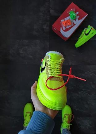 Жіночі кросівки nike af x off-white volt6 фото