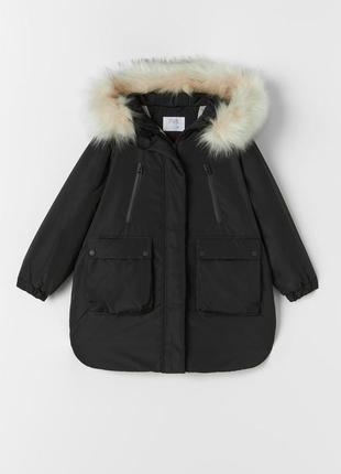 Дитяча зимова куртка для дівчинки zara іспанія розмір 116, 128, 134
