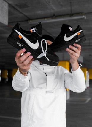 Чоловічі кросівки nike af x off-white michael white» 1