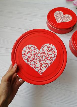 Жестяна коробочка серце