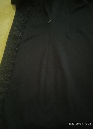 Распродажа! черное вечернее нарядное женственное платье-футляр тенсель (лиоцелл)8 фото