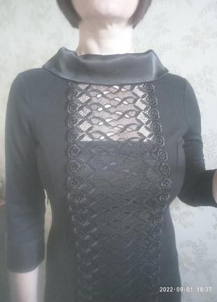 Распродажа! черное вечернее нарядное женственное платье-футляр тенсель (лиоцелл)5 фото