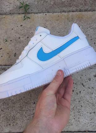 Жіночі кросівки nike air force 1 pixel white blue