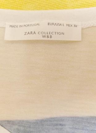 Яскрава подовжена футболка zara, португалія, р. 48, l7 фото