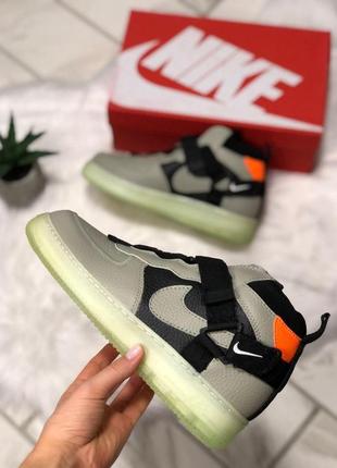 Чоловічі кросівки nike air force 1 sf night neon2 фото