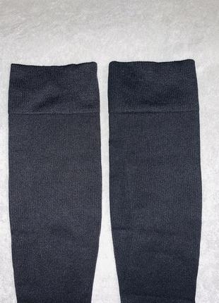 Чорні еластичні компресійні високі носки / гетри / панчохи7 фото