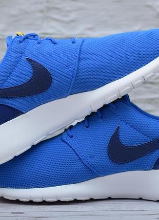 Синие легкие женские кроссовки nike roshe run, 39 размер. оригинал2 фото