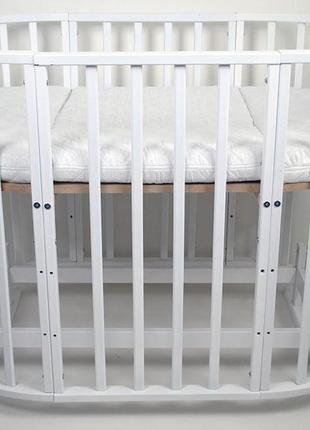 Кроватка деревянная для новорожденных "сонечко" трансформер: манеж, столик, стульчики, диван.