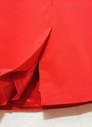 Top secret бренд прямое платье красное на подкладке спинка на молнии без рукавов на девушку/женщину9 фото