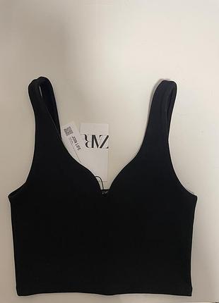 Топ zara m (ottoman top black)