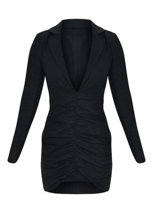 Чёрное платье-пиджак4 фото