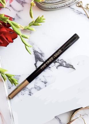 Подводка фломастер маркер для глаз век черная чёрная patricia ledo couture eyeliner fine liner5 фото