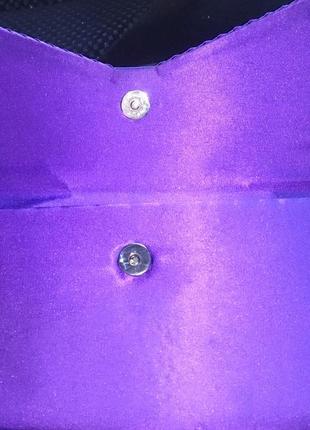 Фіолетовий атласний клатч caryl brill3 фото