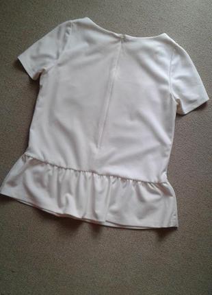 Красивая блуза молочно-белая,идеальная,р 10-124 фото