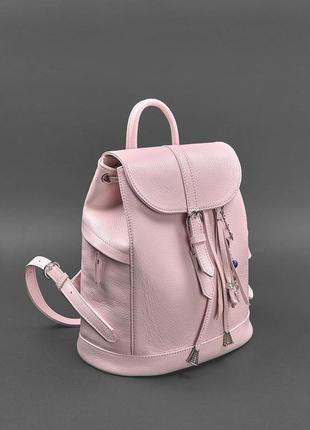 Рюкзак розовый натуральная кожа качественный ручная работа хендмейд handmade