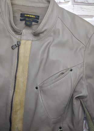 Diesel black gold женская кожаная куртка пиджак косуха5 фото