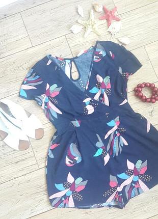 Ромпер шорти комбінезон xs-s шорти-спідниця на невисоку дівчину (зростання до 152см) штапель sale