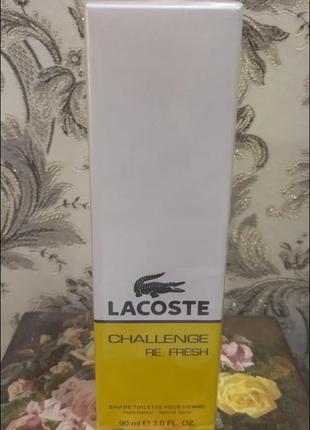 Чоловіча туалетна вода challenge re/fresh lacoste2 фото