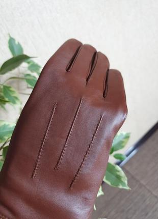 Гарні, якісні шкіряні рукавички marks&spencer, 100% натуральна шкіра3 фото