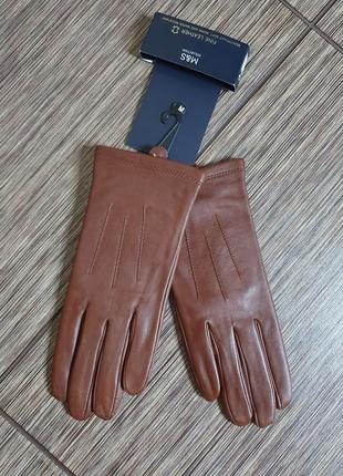 Гарні, якісні шкіряні рукавички marks&spencer, 100% натуральна шкіра