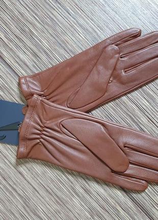 Гарні, якісні шкіряні рукавички marks&spencer, 100% натуральна шкіра5 фото