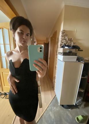 Міні сукня чорна4 фото