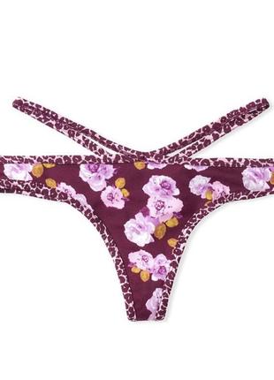 Трусики труси victoria's secret stretch cotton thong panty1 фото