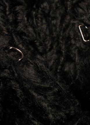Новая искусственная шуба полушубок искусственного меха черная пальто оверсайз фешн zara2 фото