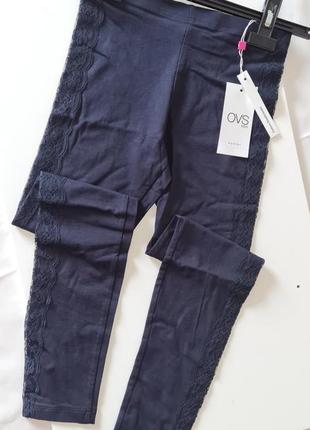 Ovs красиві легінси з мереживом бавовна