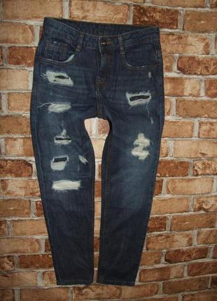 Стильные рваные джинсы скинни мальчику 9 лет zara