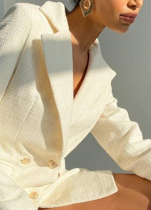 Жакет Двобортний "джолі" на шовковій підкладці4 фото