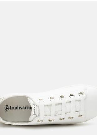 Белые кеды stradivarius 40 размер2 фото