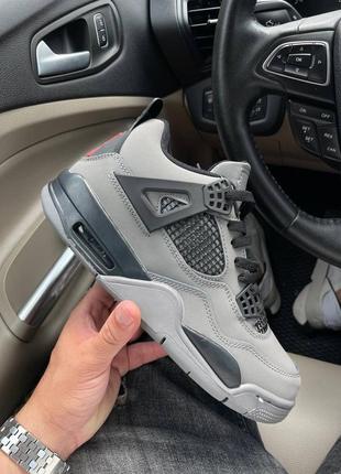 Чоловічі кросівки nike air jordan 4 grey black 41-42-43-44-452 фото