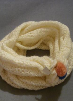 Зимовий шарф-хомут1 фото