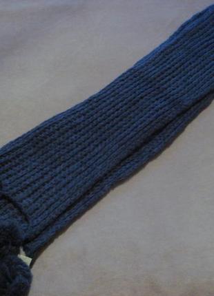 Зимний вязаный шарф1 фото